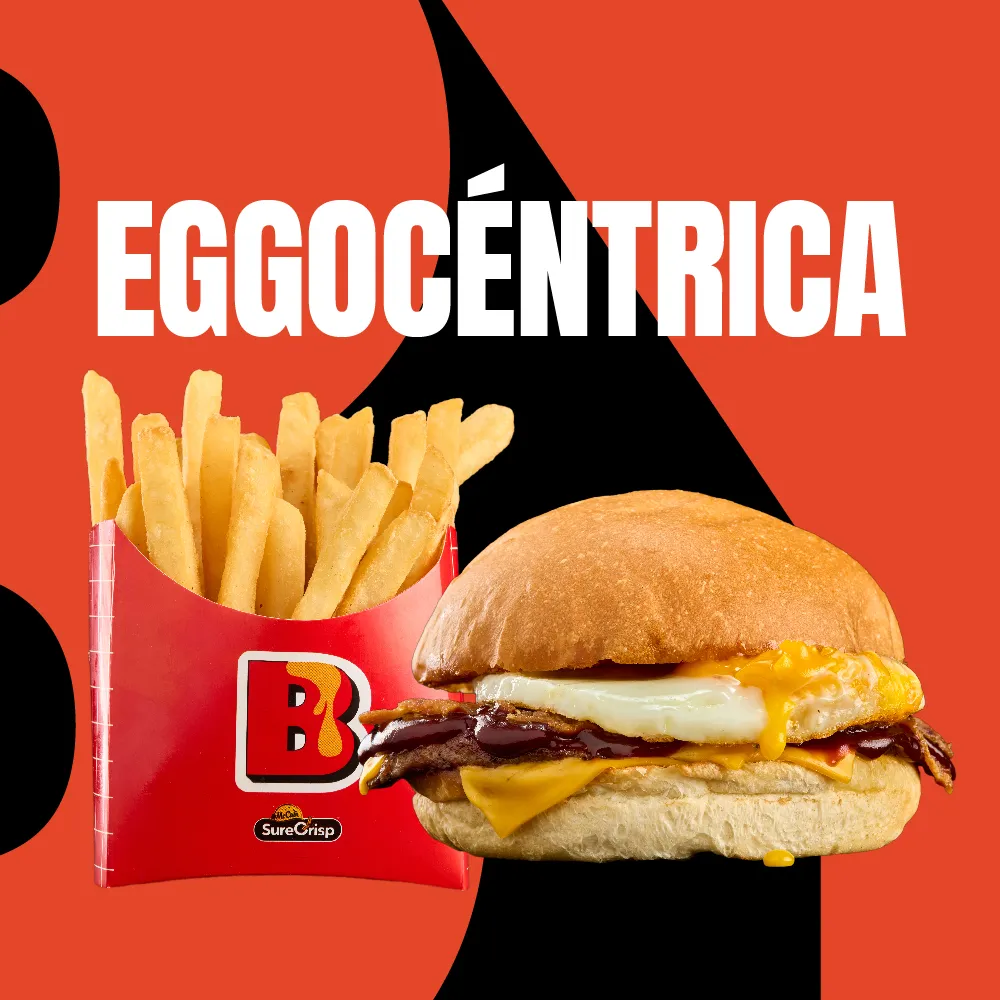 Cupon Eggocentrica Simple + Papas
